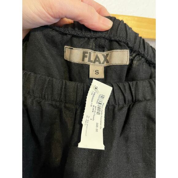 Flax NWT Black Linen Lagenlook Pants Set Small and Medium - Picture 4 of 8